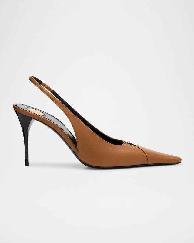 Babylone Leather YSL Slingback Pumps